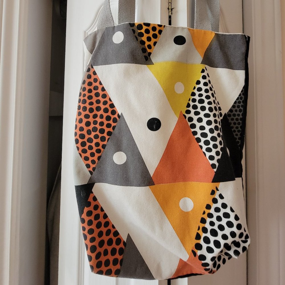 Upcycled fabric tote bag